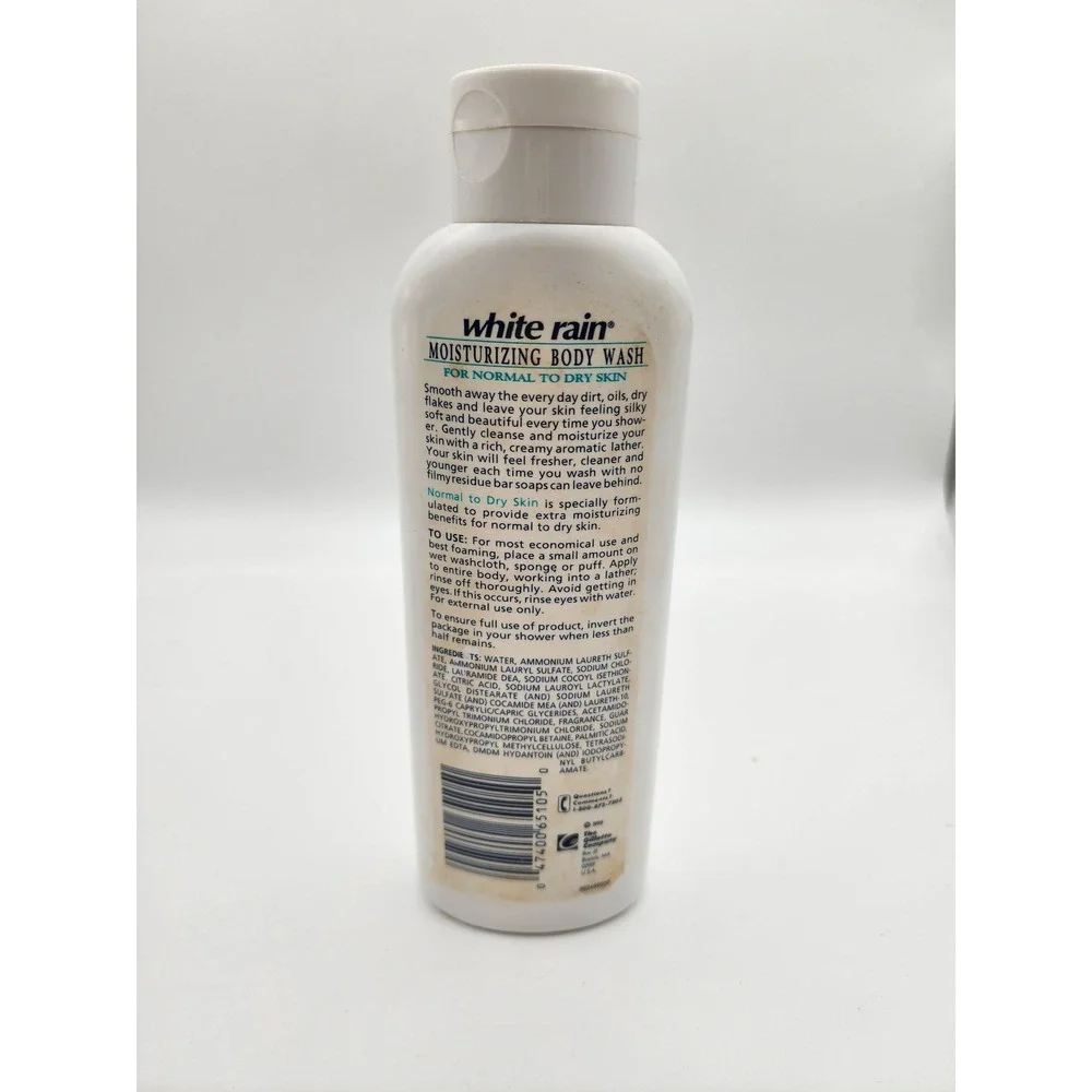 White Rain Moisturizing Body Wash Normal to Dry Skin 1995 Vintage 12oz